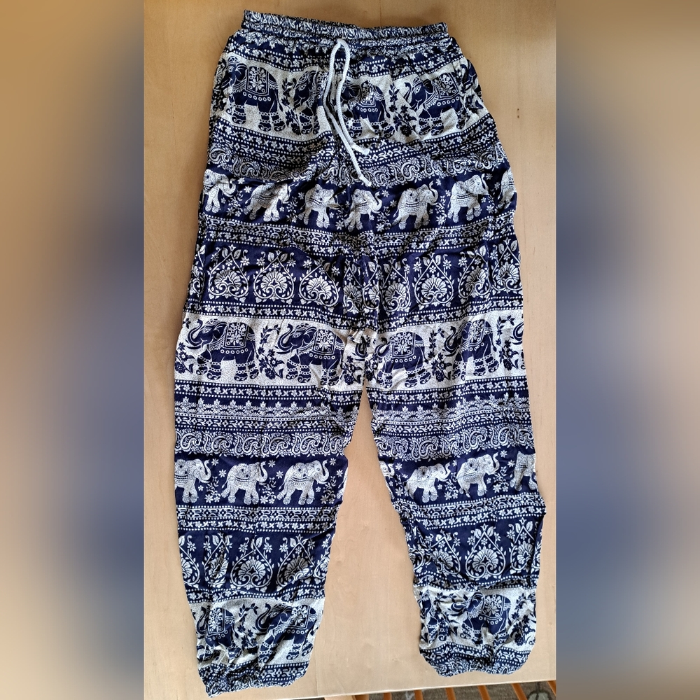 Elephant Print Lounge Jogger Pants